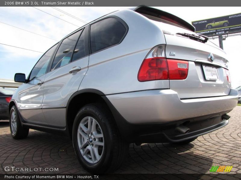 Titanium Silver Metallic / Black 2006 BMW X5 3.0i