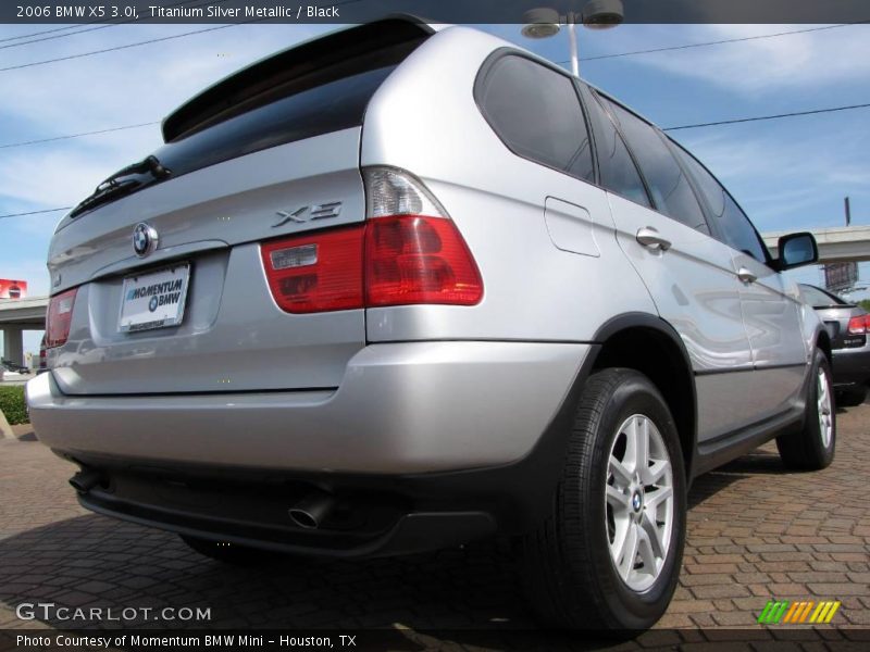 Titanium Silver Metallic / Black 2006 BMW X5 3.0i