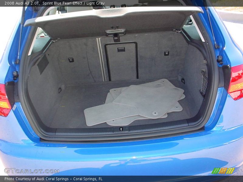 Sprint Blue Pearl Effect / Light Gray 2008 Audi A3 2.0T