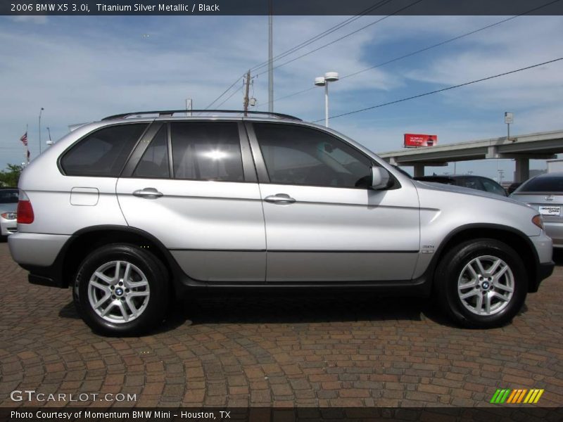 Titanium Silver Metallic / Black 2006 BMW X5 3.0i