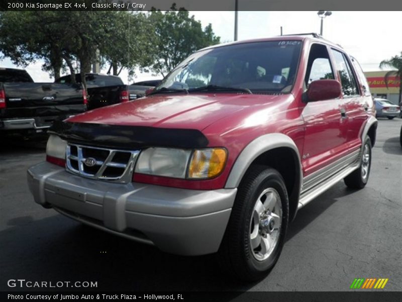 Classic Red / Gray 2000 Kia Sportage EX 4x4