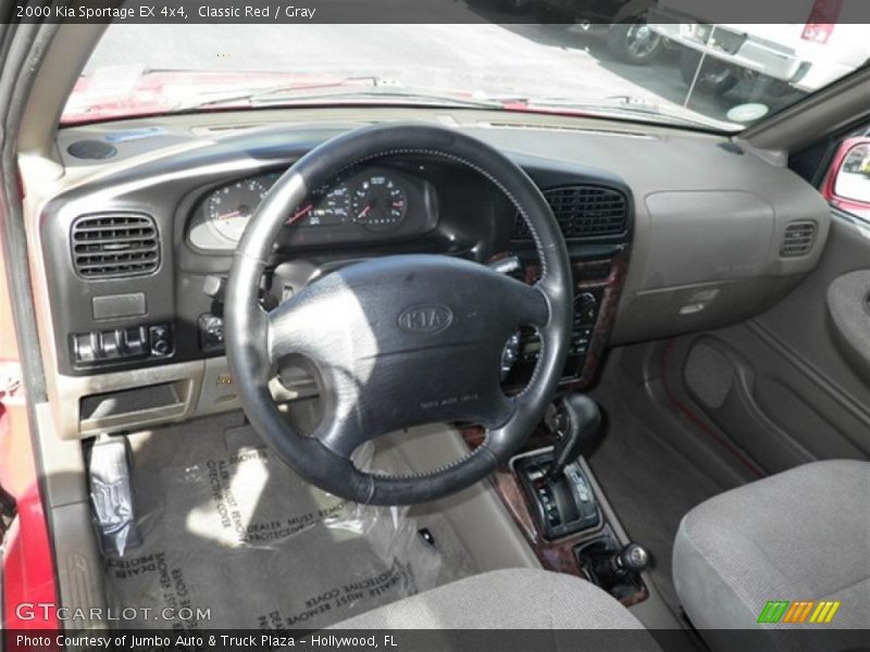 Classic Red / Gray 2000 Kia Sportage EX 4x4