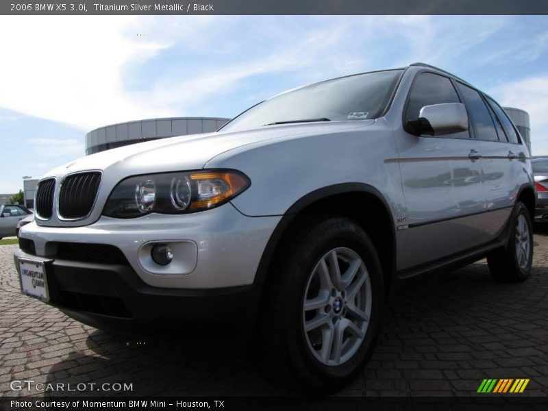 Titanium Silver Metallic / Black 2006 BMW X5 3.0i