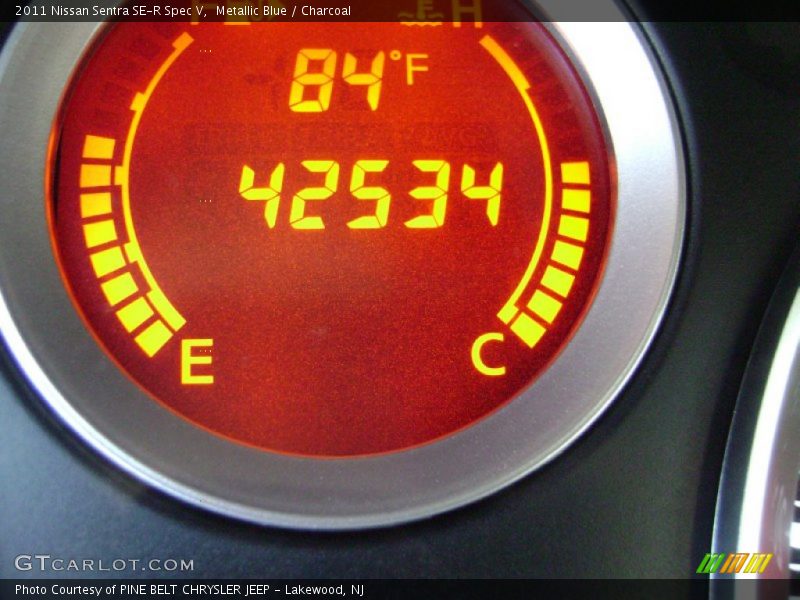 Metallic Blue / Charcoal 2011 Nissan Sentra SE-R Spec V