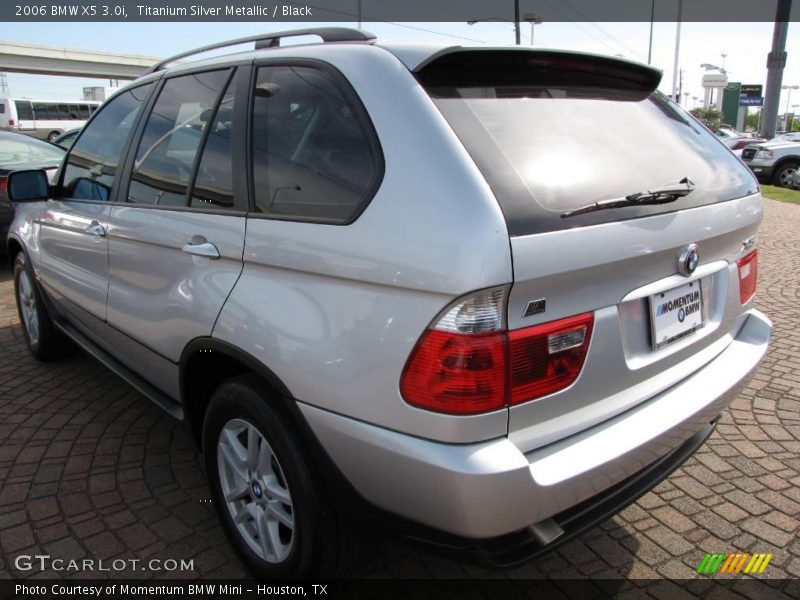 Titanium Silver Metallic / Black 2006 BMW X5 3.0i