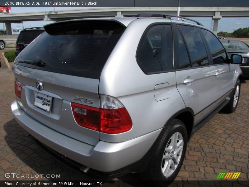 Titanium Silver Metallic / Black 2006 BMW X5 3.0i