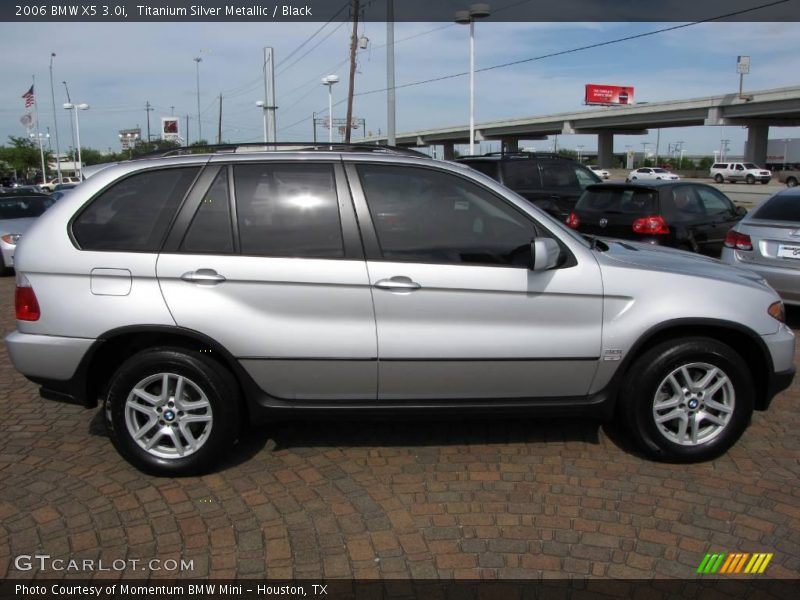 Titanium Silver Metallic / Black 2006 BMW X5 3.0i