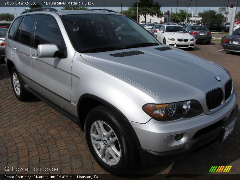 Titanium Silver Metallic / Black 2006 BMW X5 3.0i
