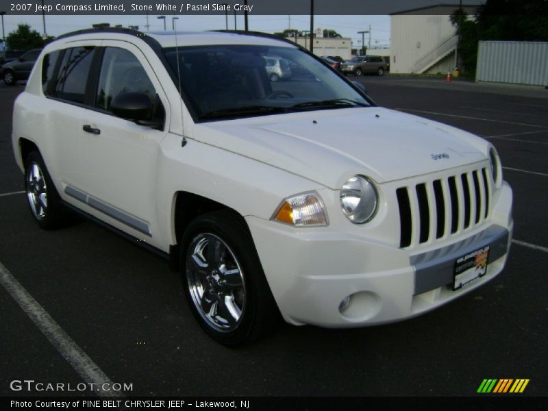 Stone White / Pastel Slate Gray 2007 Jeep Compass Limited