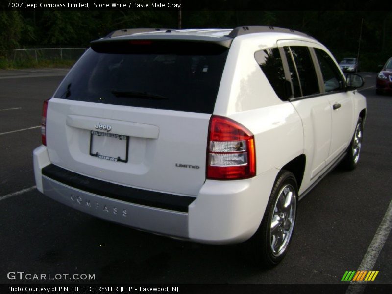 Stone White / Pastel Slate Gray 2007 Jeep Compass Limited