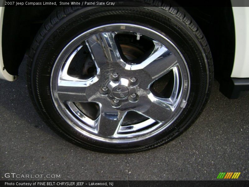 Stone White / Pastel Slate Gray 2007 Jeep Compass Limited