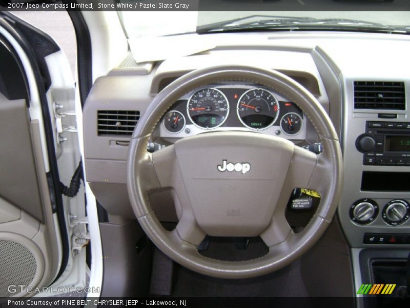 Stone White / Pastel Slate Gray 2007 Jeep Compass Limited