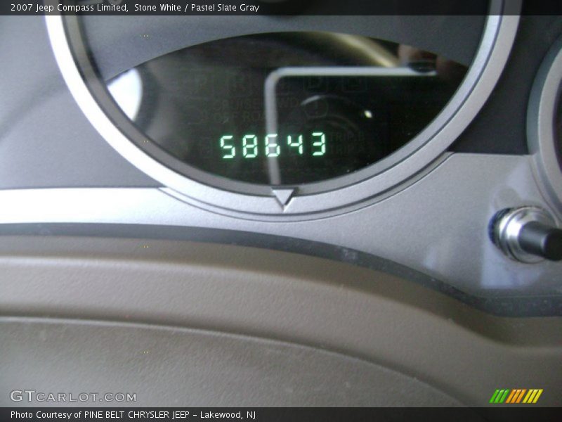 Stone White / Pastel Slate Gray 2007 Jeep Compass Limited