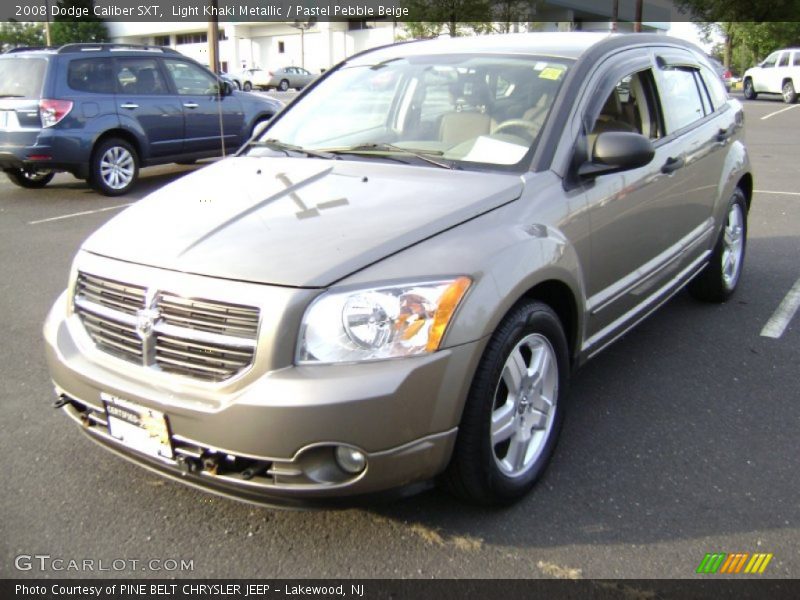 Light Khaki Metallic / Pastel Pebble Beige 2008 Dodge Caliber SXT