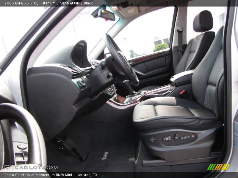 Titanium Silver Metallic / Black 2006 BMW X5 3.0i