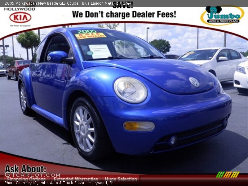 Blue Lagoon Metallic / Grey 2005 Volkswagen New Beetle GLS Coupe