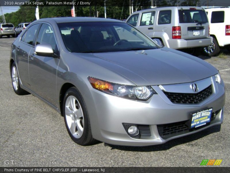 Palladium Metallic / Ebony 2010 Acura TSX Sedan