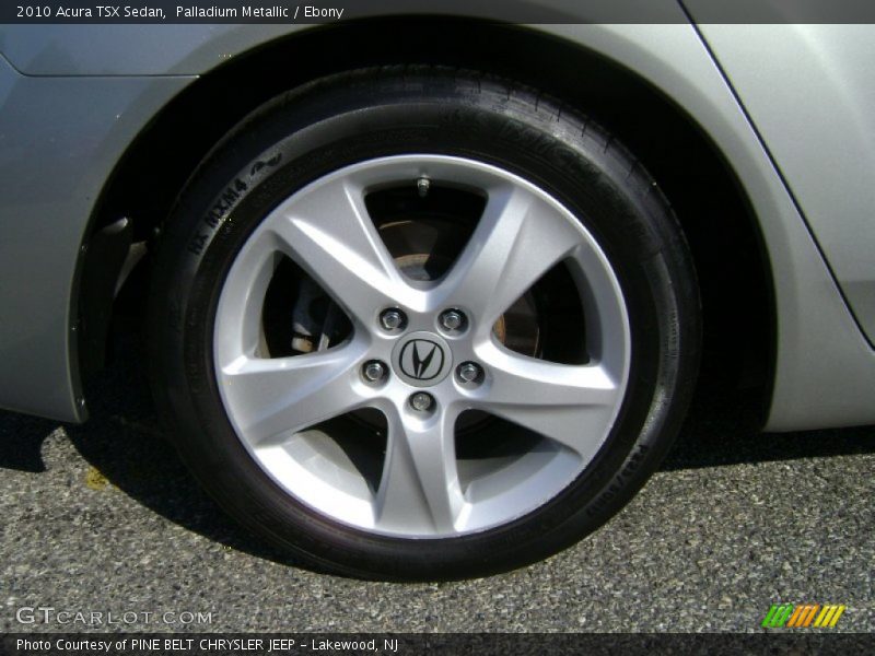 Palladium Metallic / Ebony 2010 Acura TSX Sedan