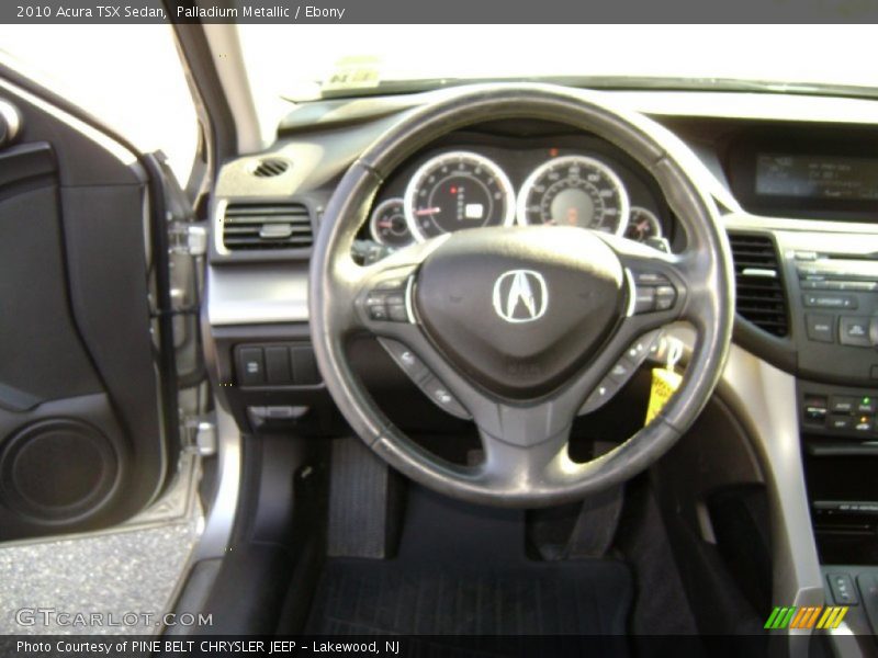 Palladium Metallic / Ebony 2010 Acura TSX Sedan