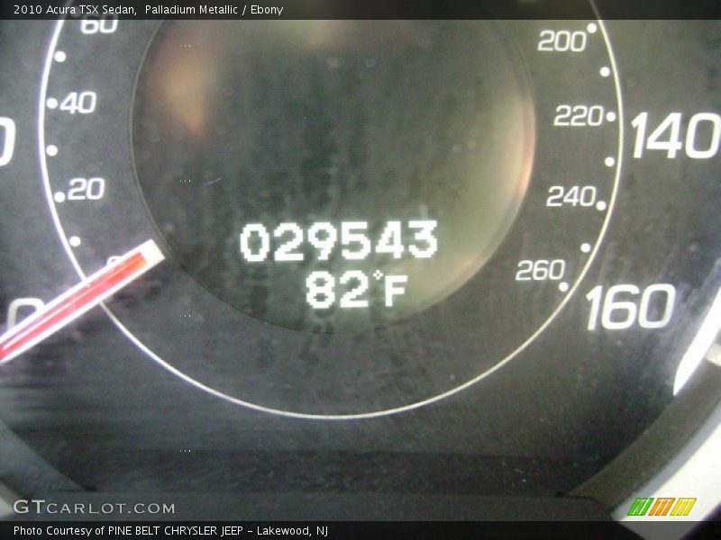 Palladium Metallic / Ebony 2010 Acura TSX Sedan
