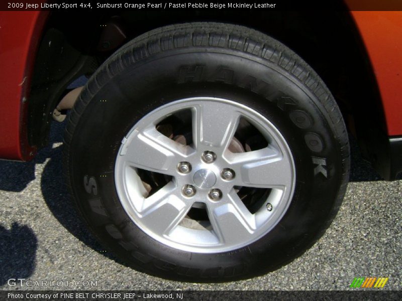 Sunburst Orange Pearl / Pastel Pebble Beige Mckinley Leather 2009 Jeep Liberty Sport 4x4