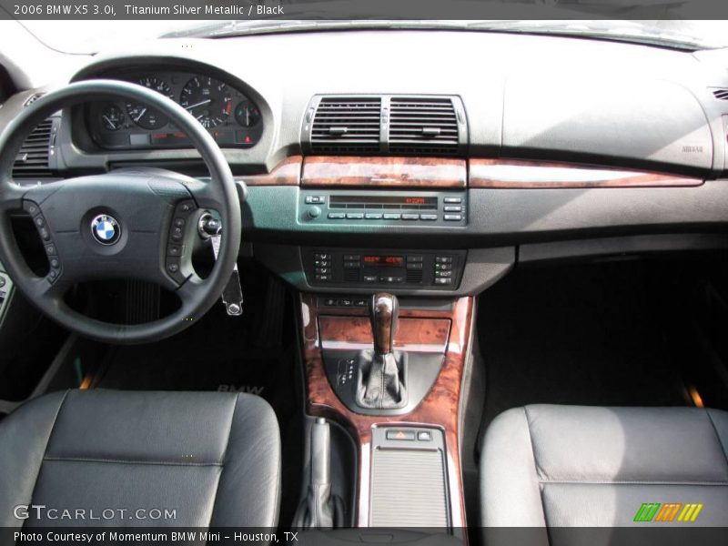 Titanium Silver Metallic / Black 2006 BMW X5 3.0i