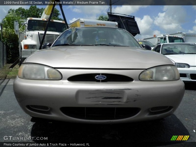Mocha Frost Metallic / Medium Prairie Tan 1999 Ford Escort SE Sedan