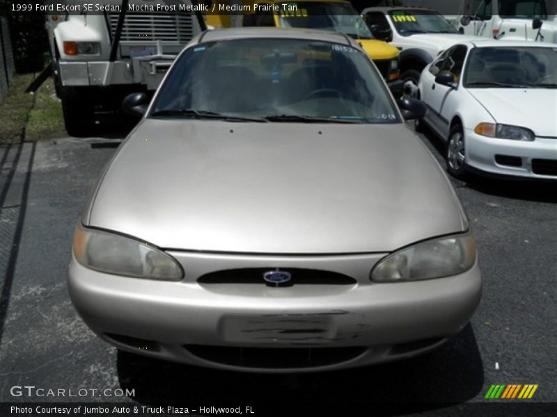 Mocha Frost Metallic / Medium Prairie Tan 1999 Ford Escort SE Sedan