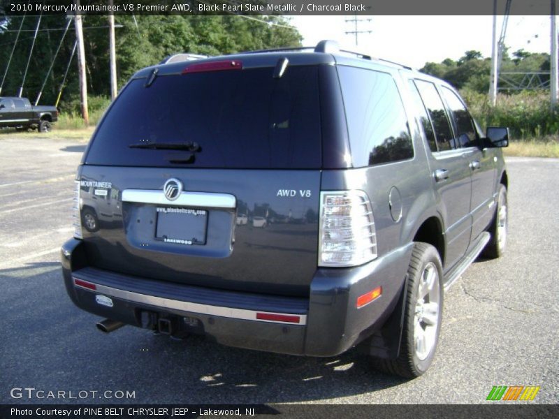 Black Pearl Slate Metallic / Charcoal Black 2010 Mercury Mountaineer V8 Premier AWD