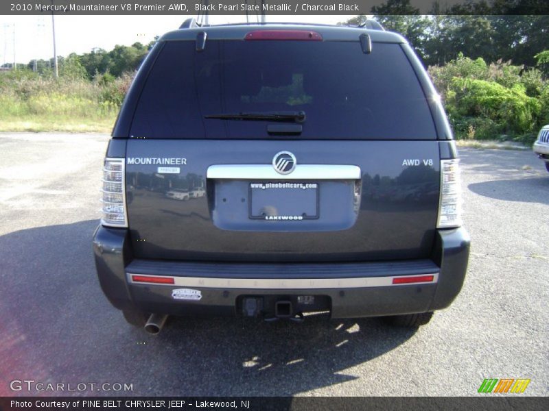 Black Pearl Slate Metallic / Charcoal Black 2010 Mercury Mountaineer V8 Premier AWD