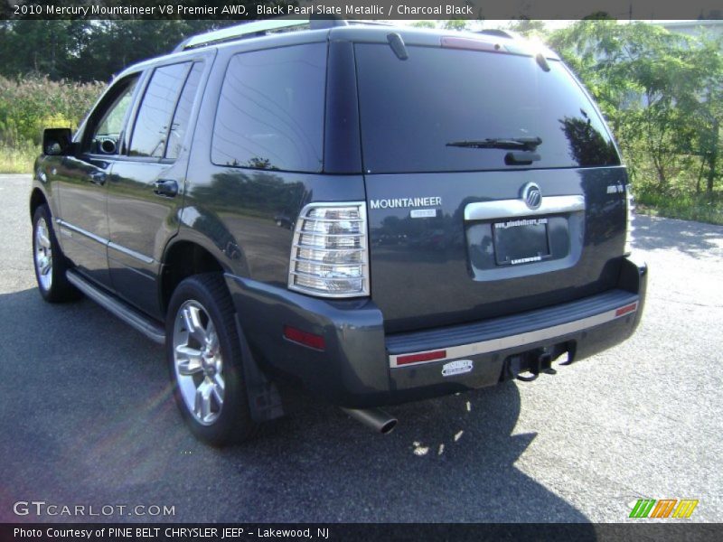 Black Pearl Slate Metallic / Charcoal Black 2010 Mercury Mountaineer V8 Premier AWD