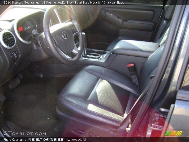 Black Pearl Slate Metallic / Charcoal Black 2010 Mercury Mountaineer V8 Premier AWD
