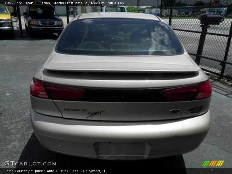 Mocha Frost Metallic / Medium Prairie Tan 1999 Ford Escort SE Sedan