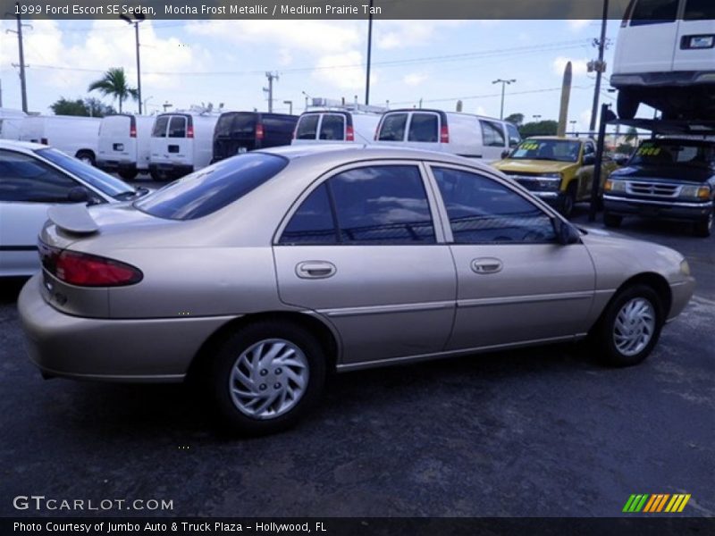 Mocha Frost Metallic / Medium Prairie Tan 1999 Ford Escort SE Sedan