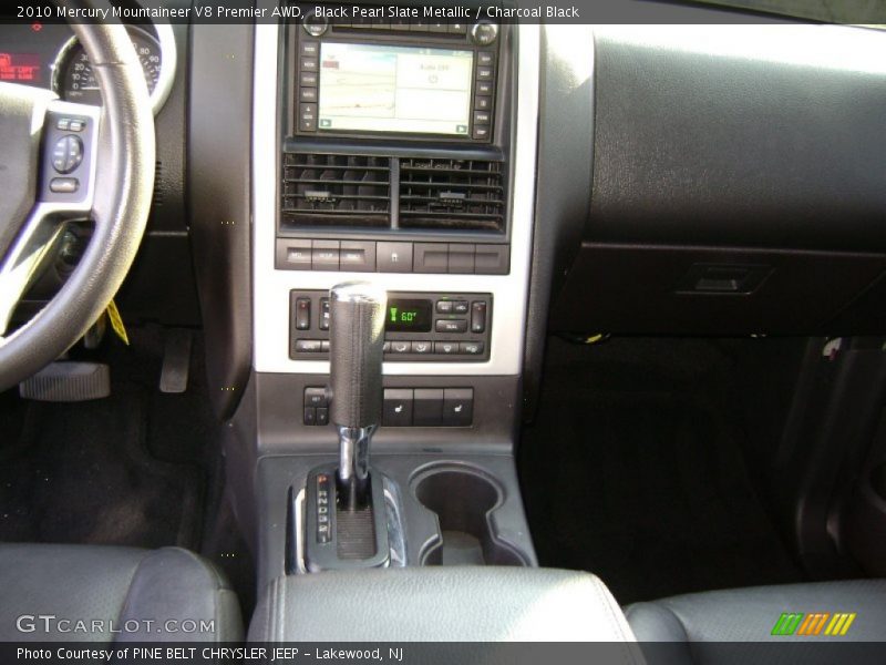 Black Pearl Slate Metallic / Charcoal Black 2010 Mercury Mountaineer V8 Premier AWD