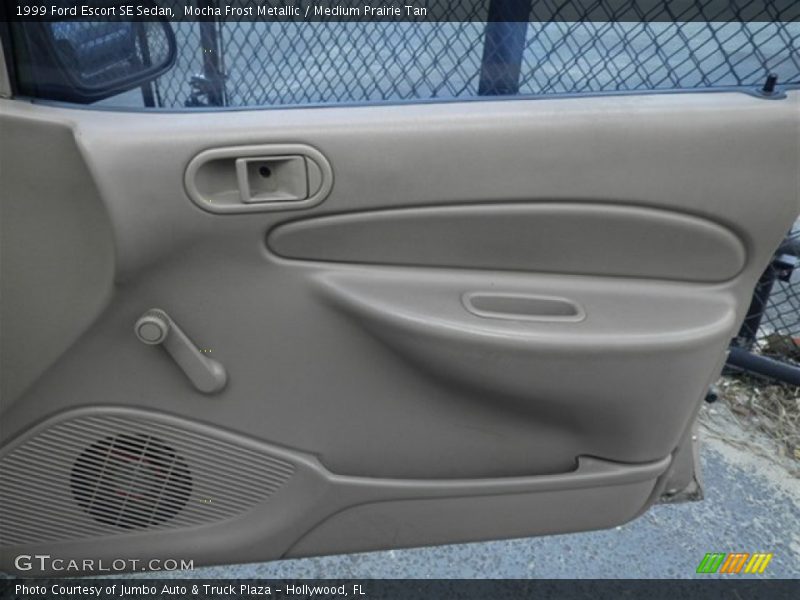 Mocha Frost Metallic / Medium Prairie Tan 1999 Ford Escort SE Sedan