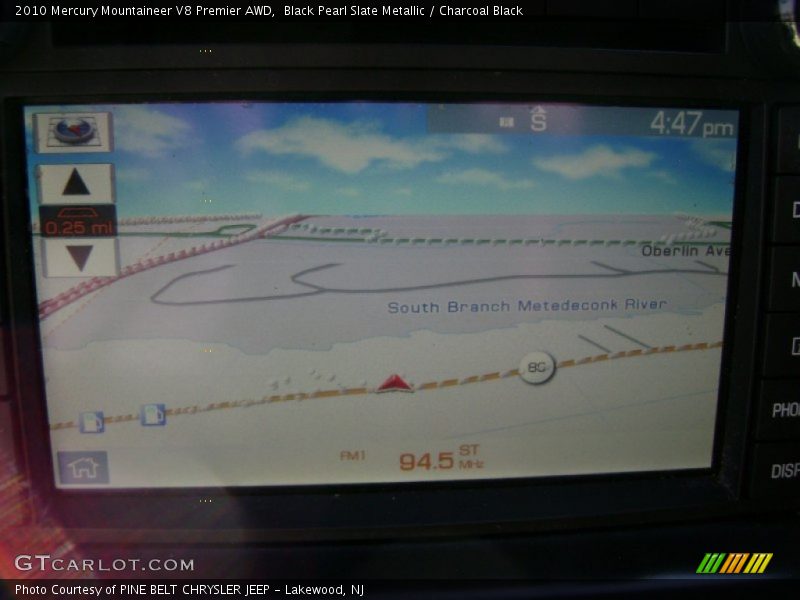 Black Pearl Slate Metallic / Charcoal Black 2010 Mercury Mountaineer V8 Premier AWD