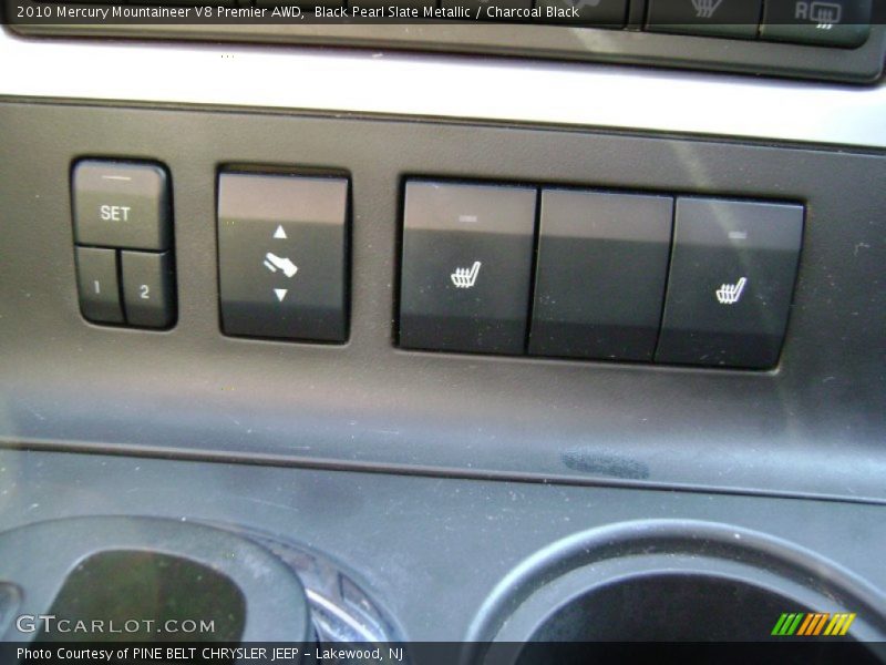 Black Pearl Slate Metallic / Charcoal Black 2010 Mercury Mountaineer V8 Premier AWD