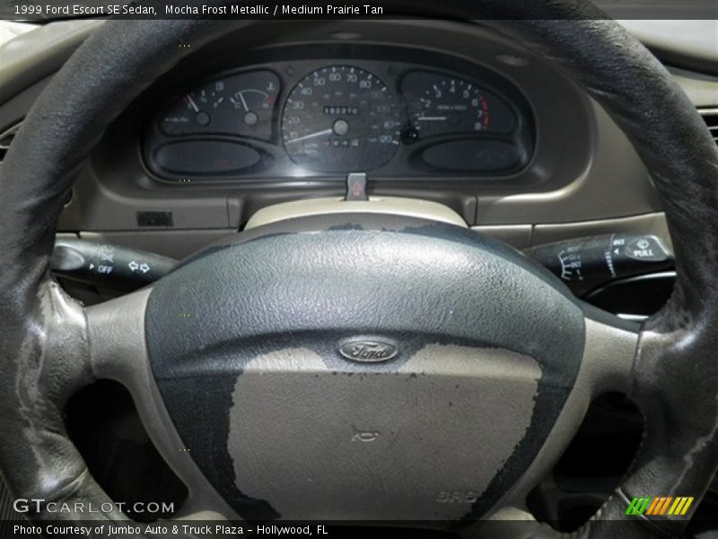 Mocha Frost Metallic / Medium Prairie Tan 1999 Ford Escort SE Sedan