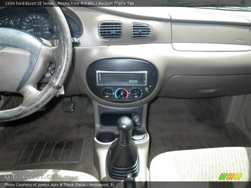 Mocha Frost Metallic / Medium Prairie Tan 1999 Ford Escort SE Sedan
