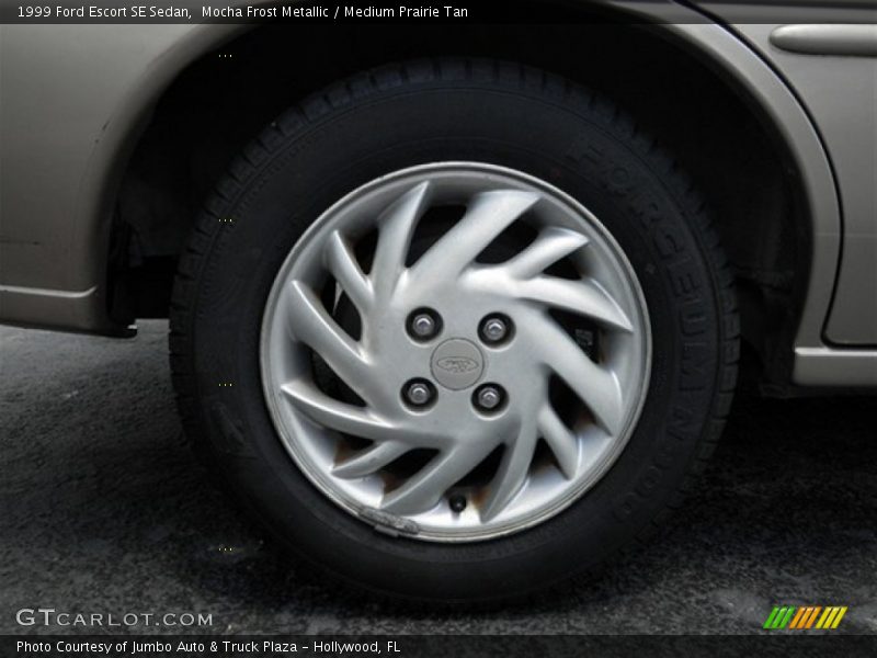 Mocha Frost Metallic / Medium Prairie Tan 1999 Ford Escort SE Sedan