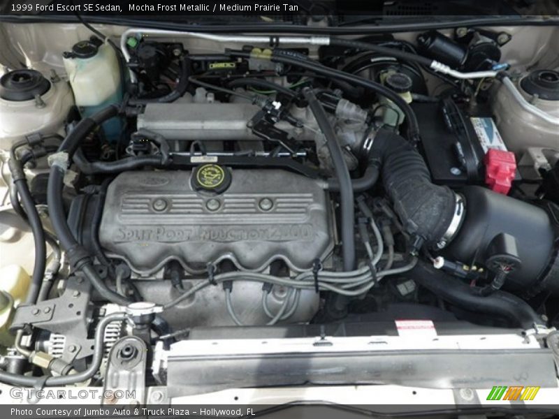 Mocha Frost Metallic / Medium Prairie Tan 1999 Ford Escort SE Sedan