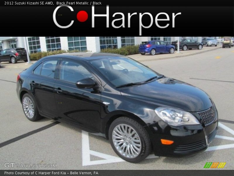 Black Pearl Metallic / Black 2012 Suzuki Kizashi SE AWD