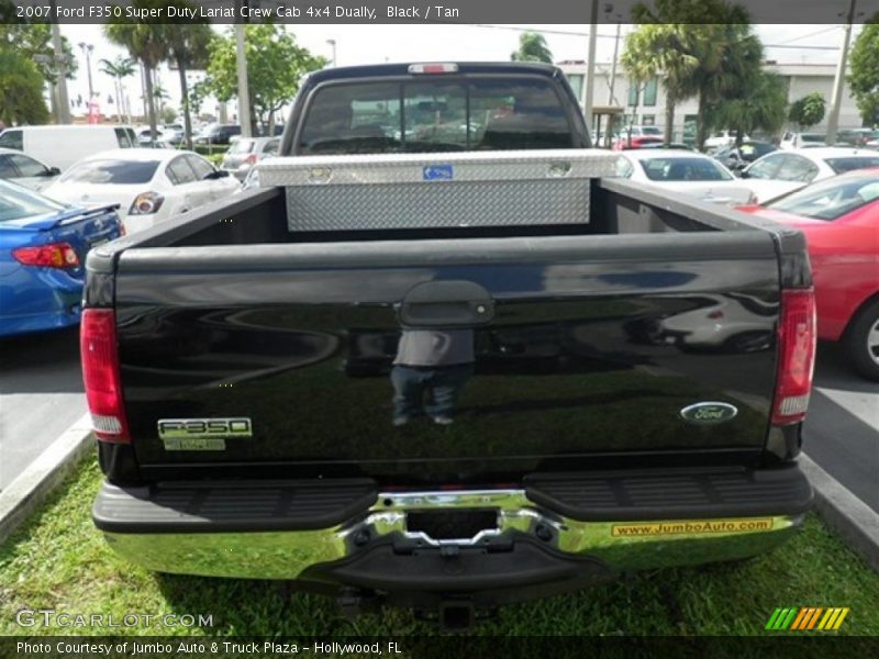 Black / Tan 2007 Ford F350 Super Duty Lariat Crew Cab 4x4 Dually