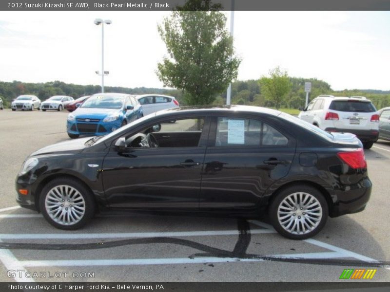 Black Pearl Metallic / Black 2012 Suzuki Kizashi SE AWD