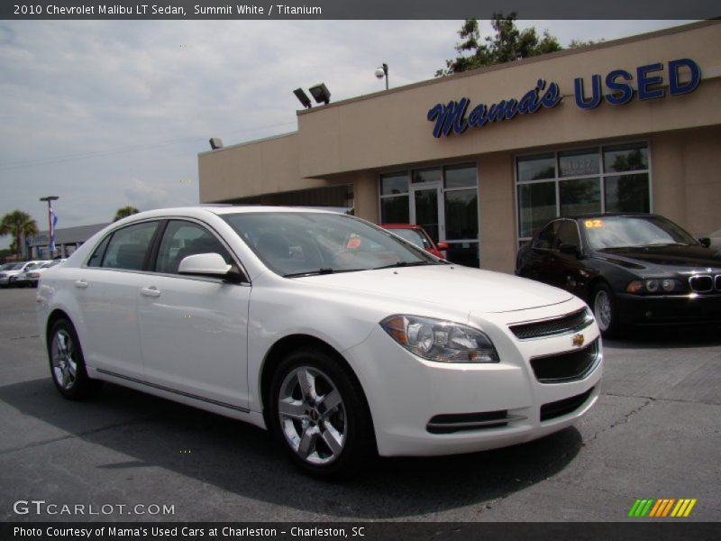 Summit White / Titanium 2010 Chevrolet Malibu LT Sedan