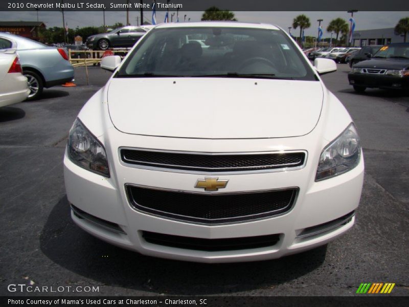 Summit White / Titanium 2010 Chevrolet Malibu LT Sedan