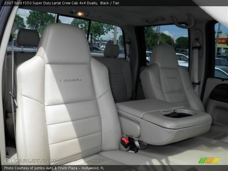 Black / Tan 2007 Ford F350 Super Duty Lariat Crew Cab 4x4 Dually