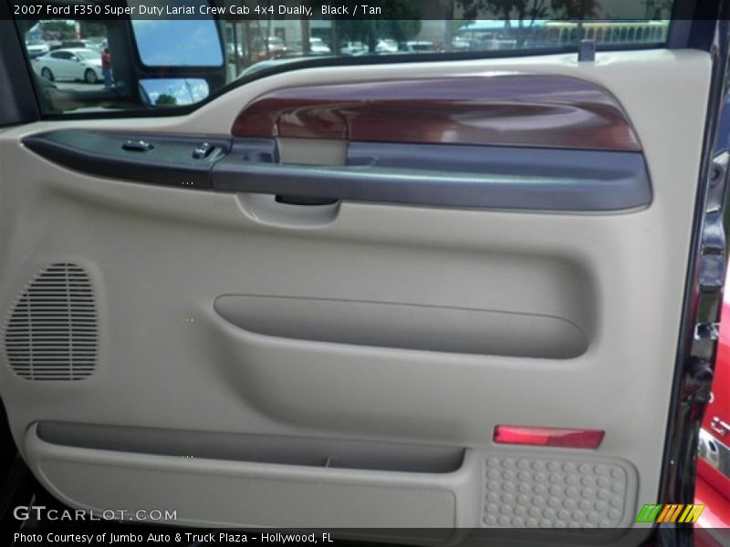 Black / Tan 2007 Ford F350 Super Duty Lariat Crew Cab 4x4 Dually
