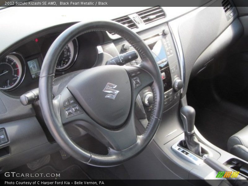 Black Pearl Metallic / Black 2012 Suzuki Kizashi SE AWD